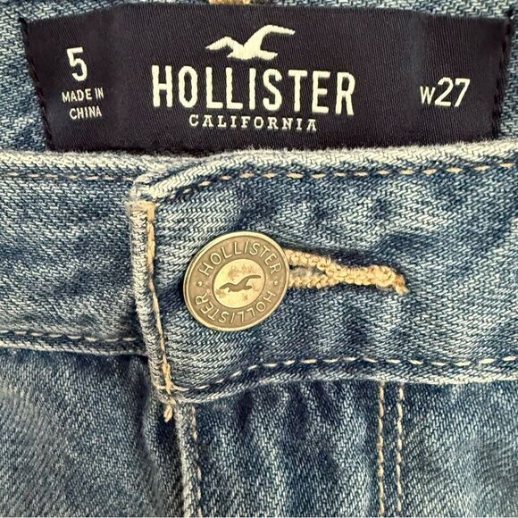 Hollister Women’s Light Blue Denim Mini Skirt Women’s Size 5 - Picture 4 of 12